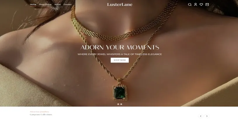 Lusterlane homepage