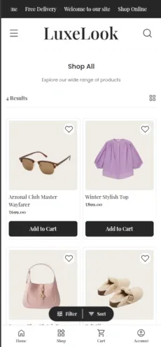Luxe Look mobile 2