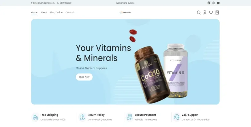 Medmart homepage
