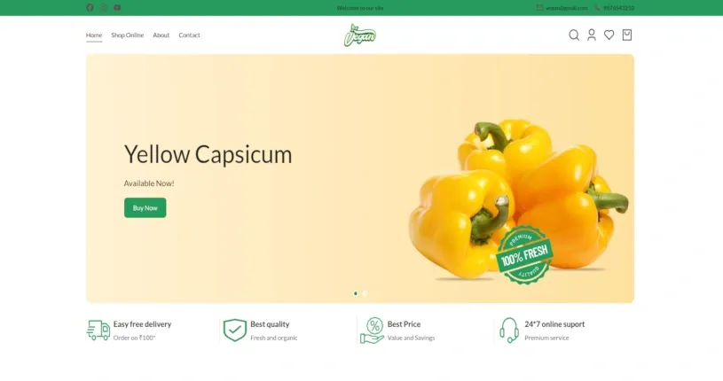 Vegan homepage