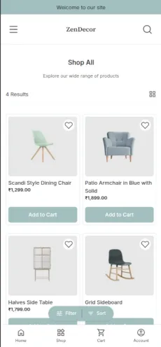 Zendecor mobile 2